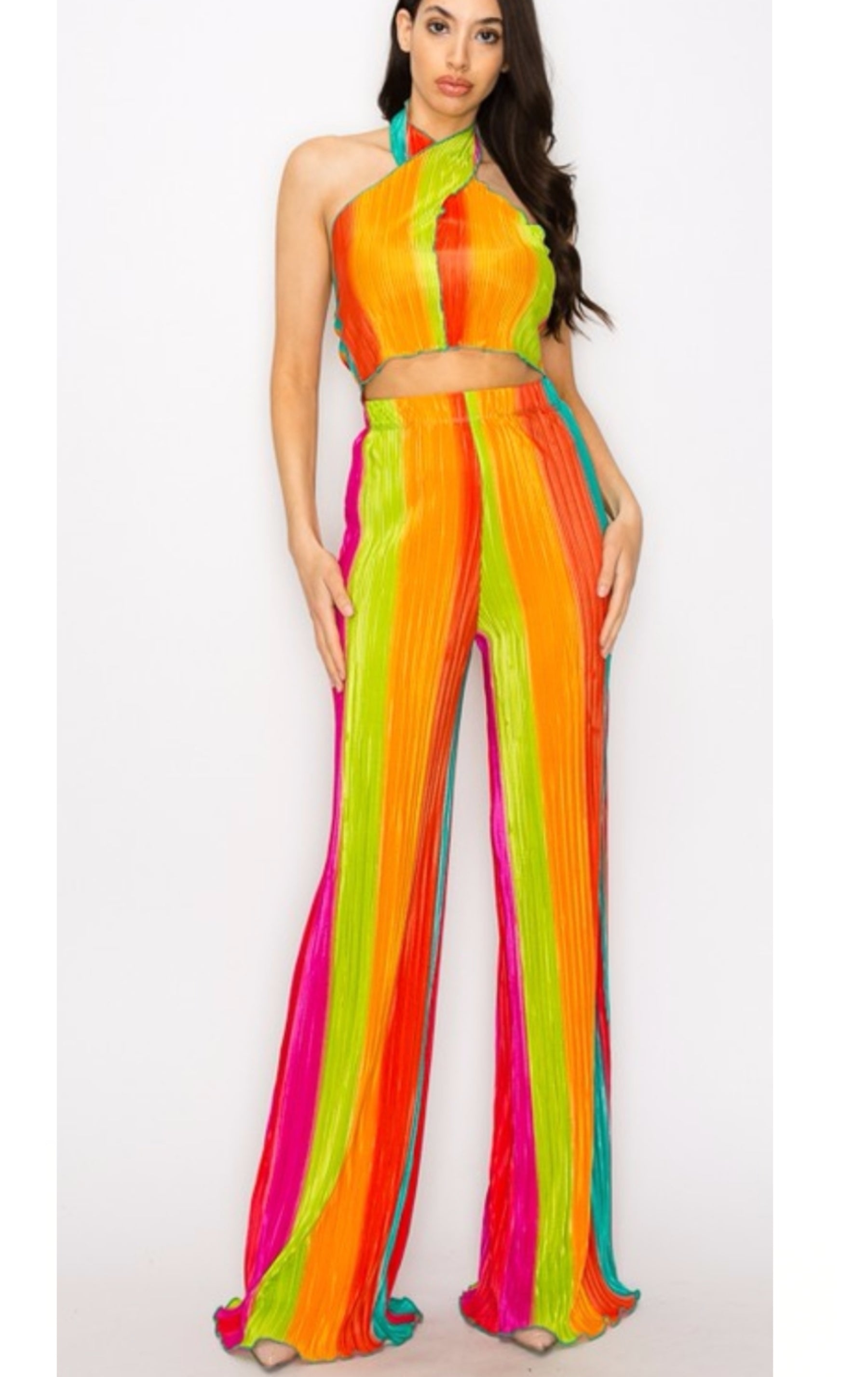 Pleated Ombre Set