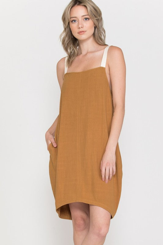 Overall Cargo Jumper Dress