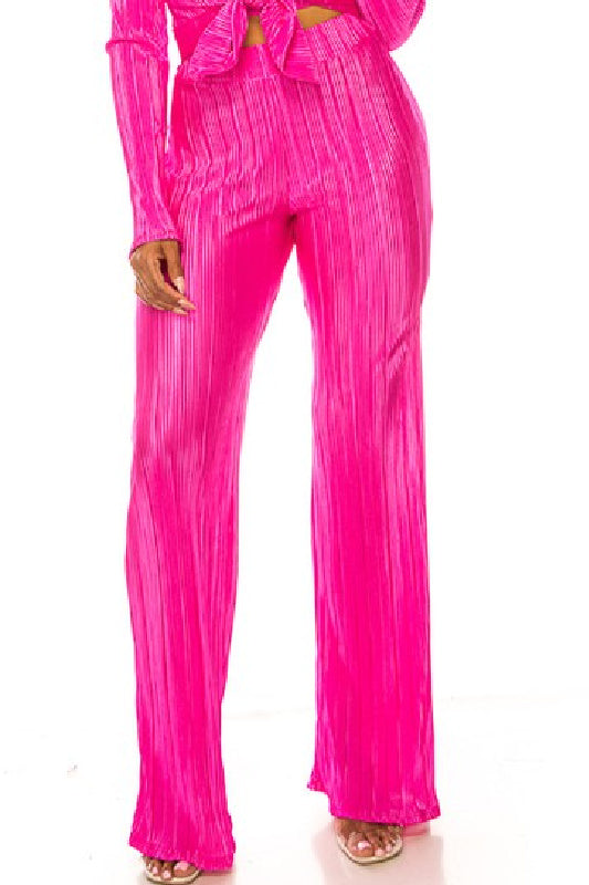 Pleated Stretch Pant (CURVY MISSY)