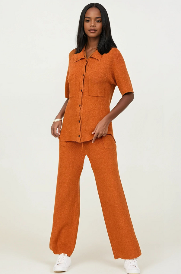 Rust Sweater Bottom- PANT ONLY