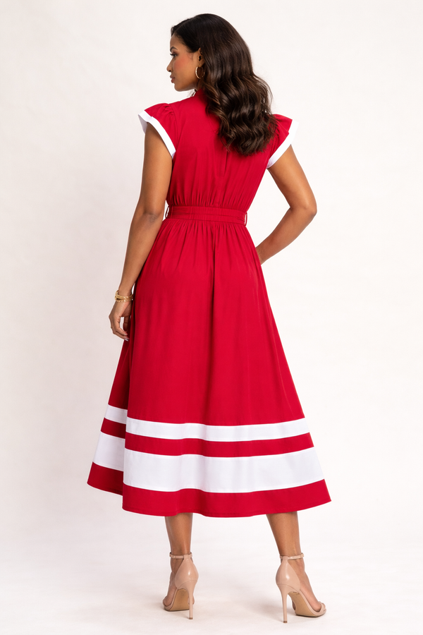 Red Stripe Dress
