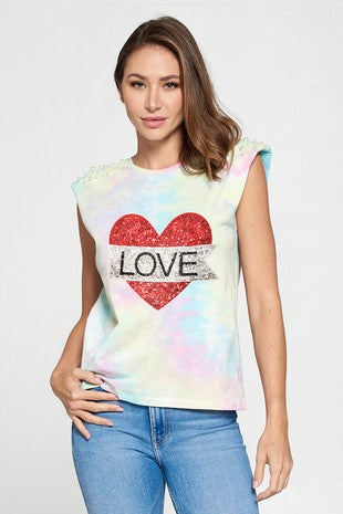 Love Sequin Tee