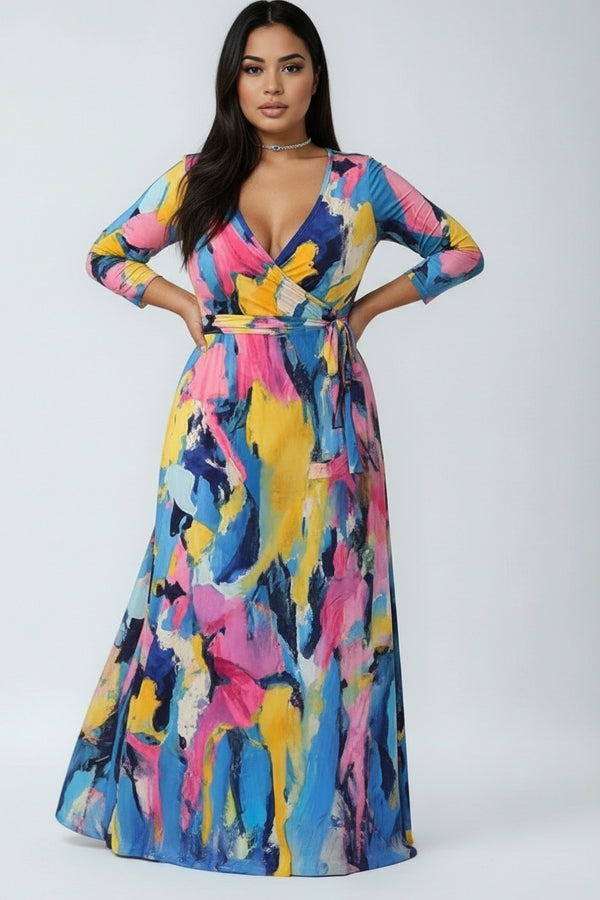 Color Splash Maxi - Plus Size
