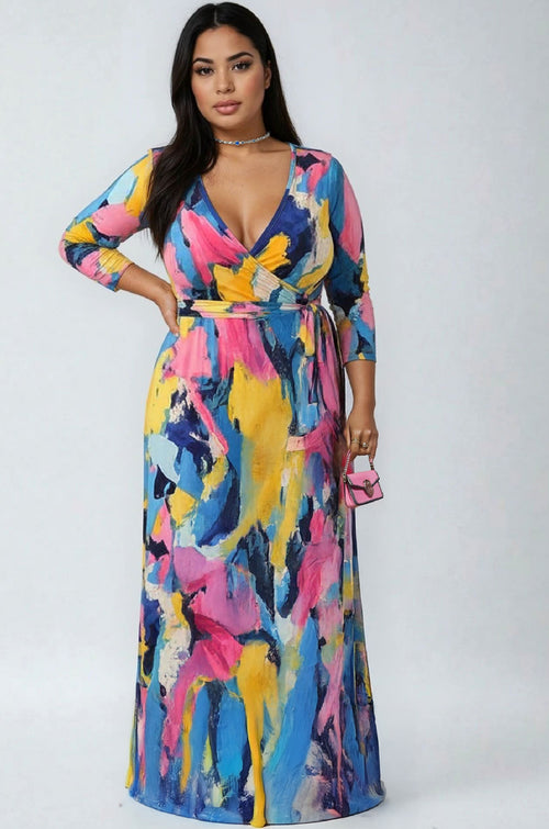 Color Splash Maxi - Plus Size