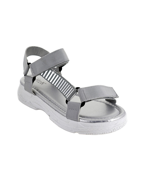 Silver/Gold Strap Sandal