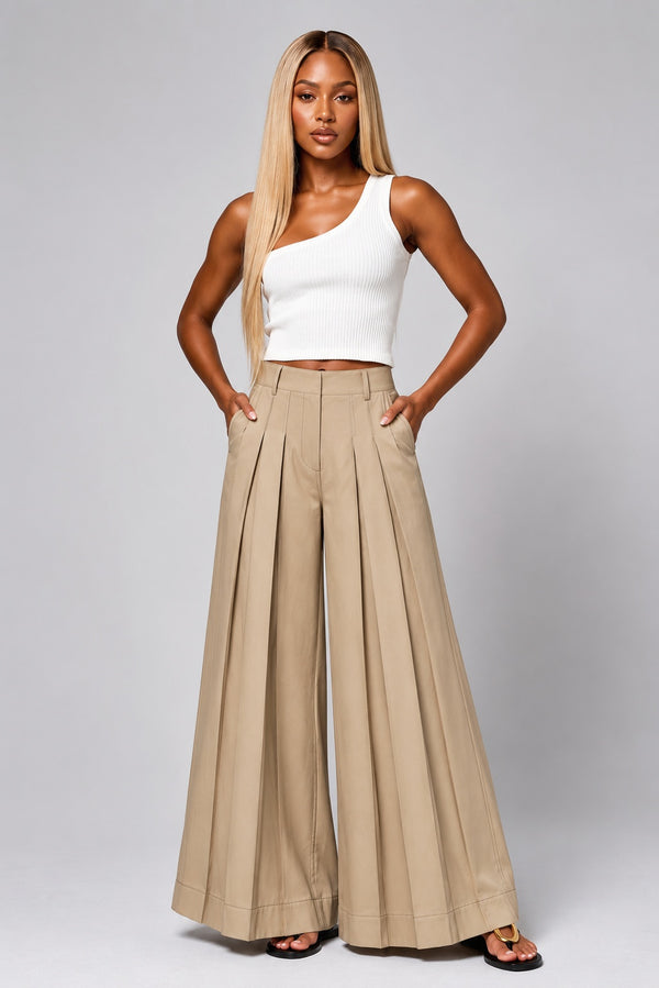 One Shoulder Knit Top- White